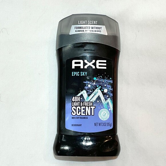 Axe EPIC SKY Deodorant Solid 3 oz 48 Hour Light Scent Aluminum Paraben Dye Free - Picture 1 of 2